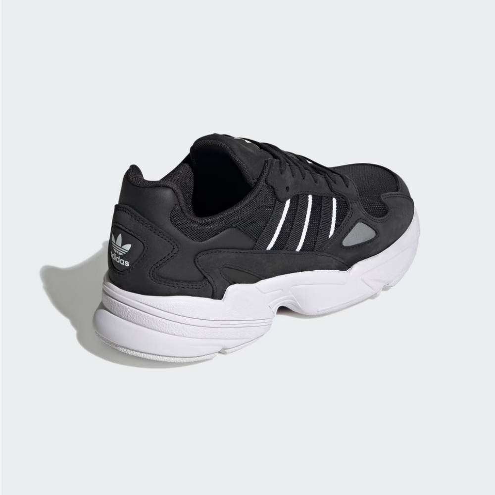 NIB Adidas Falcon Women's 7.5 Core Black White Chunky Retro Sneakers IG8301 - Picture 6 of 16